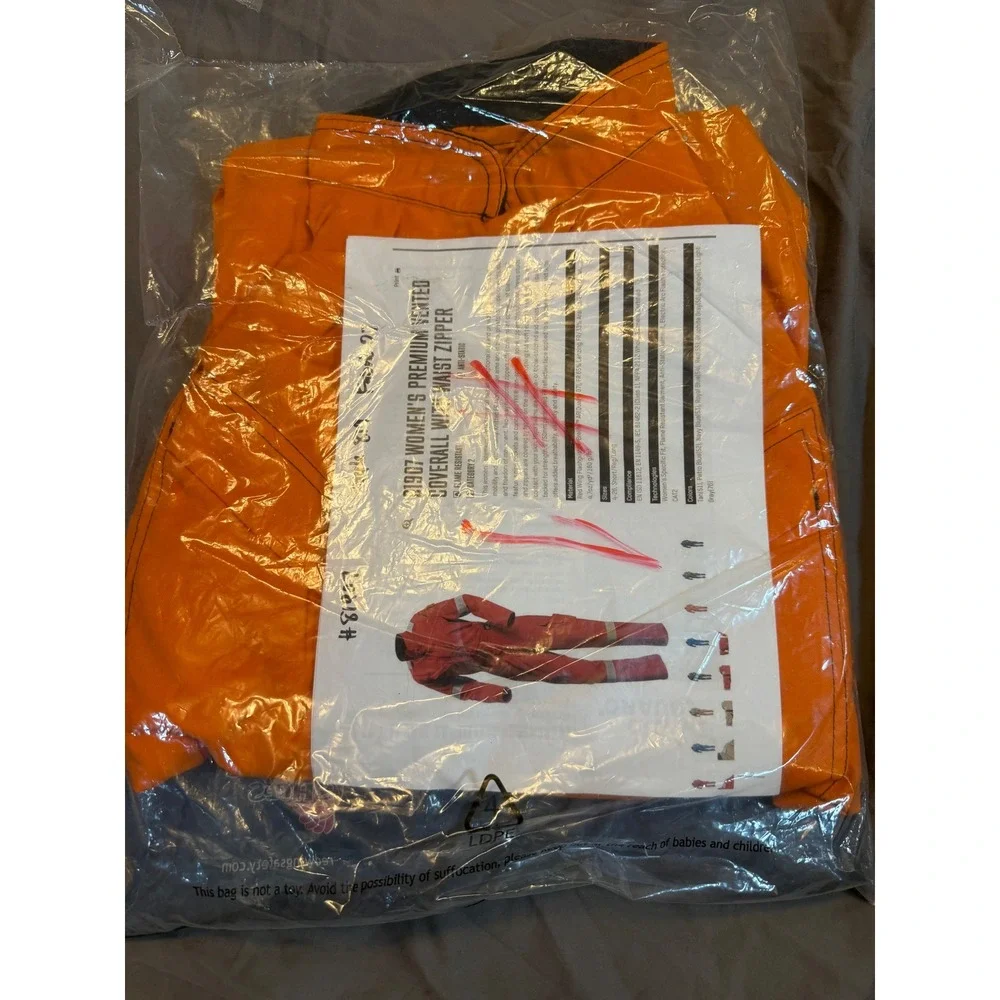 Red Wing 81907 Womens Premium Vented Coverall Orange FR Flame Resistant Size R06